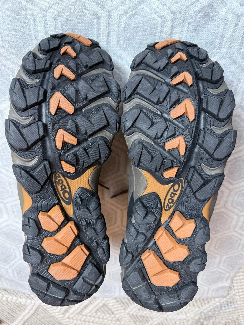 Oboz Bridger Boots Mid B-DRY Waterproof Hiking Brown Men's 12 EU 46 Like New